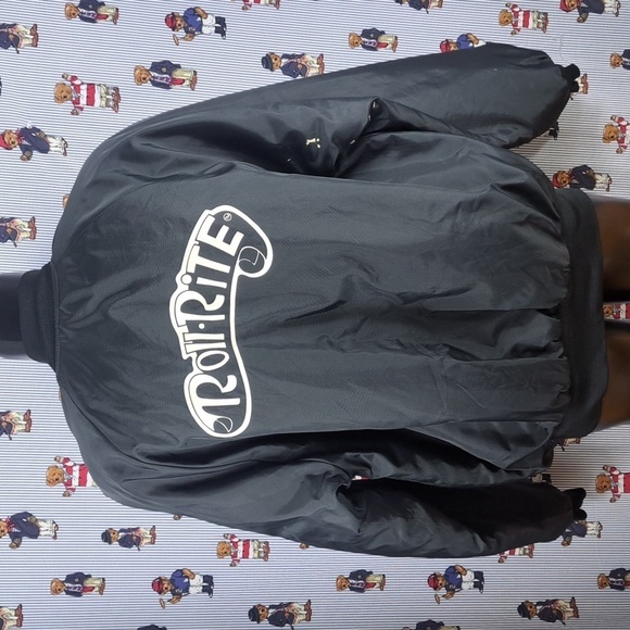 BMR Sports wear black & white spell out quilt lined 2XL full snap trucker jacket - Picture 4 of 8